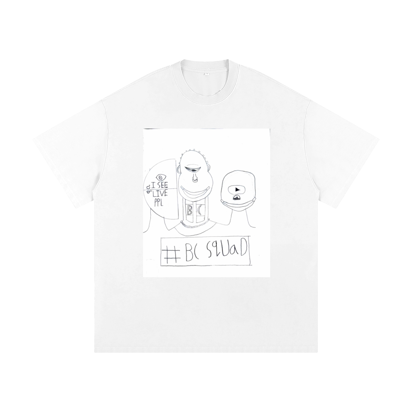 "Talking Heads," Premium Oversized Tee